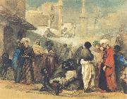 William James Muller The Cairo Slave Market oil painting